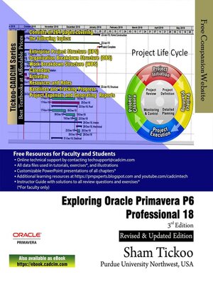 cover image of Exploring Oracle Primavera P6 Professional 18